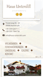 Mobile Screenshot of haus-unterdill.com